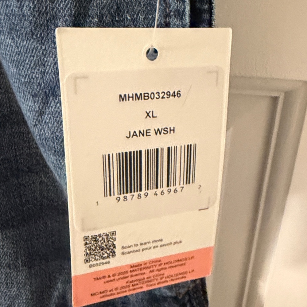 NWT Motherhood Maternity Wide-Leg Pull-On Jeans Under Belly Waist XL - Picture 5 of 10